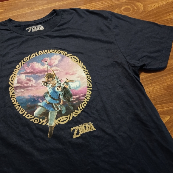 LEGEND OF ZELDA T-SHIRT - XL // Nintendo Link Video Game Graphic Tee Shirt - Picture 7 of 9